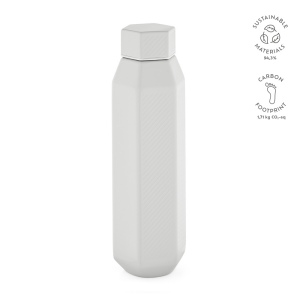 Gourde Hexagul rInox 530ml.Double paroi, étanche.Forme hexagonale 3