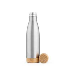 Gourde Rio Grande rInox et Bambou 530ml. Double paroi, étanche 3