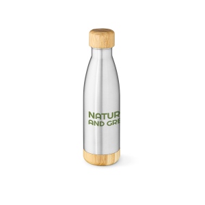 Gourde Rio Grande rInox et Bambou 530ml. Double paroi, étanche 4