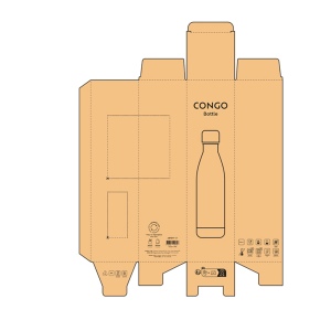 Gourde Congo rInox et Bambou 780ml. Double paroi, étanche 9