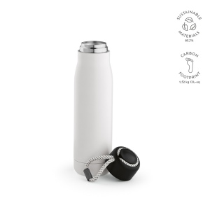 Gourde Lena rInox 570ml. IDouble paroi, étanche,poignée en rPET 5