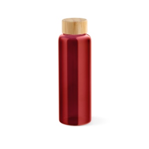 Gourde Indus en verre borosilicate,bouchon bambou 510ml. Etanche 16