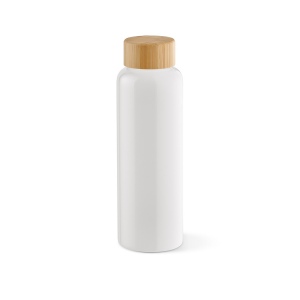 Gourde Indus en verre borosilicate,bouchon bambou 510ml. Etanche 17