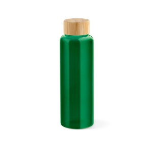 Gourde Indus en verre borosilicate,bouchon bambou 510ml. Etanche 18