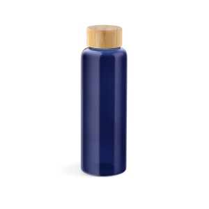 Gourde Indus en verre borosilicate,bouchon bambou 510ml. Etanche 20