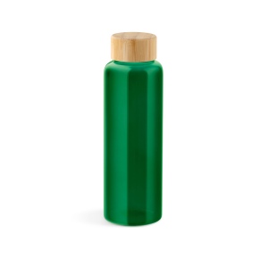 Gourde Indus en verre borosilicate,bouchon bambou 510ml. Etanche 23