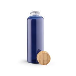 Gourde Indus en verre borosilicate,bouchon bambou 510ml. Etanche 8