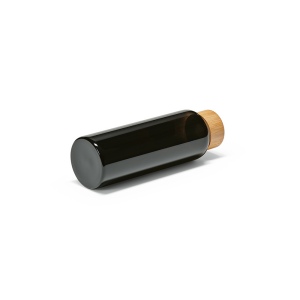 Gourde Indus en verre borosilicate,bouchon bambou 510ml. Etanche 29