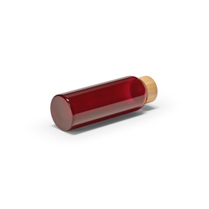 Gourde Indus en verre borosilicate,bouchon bambou 510ml. Etanche 31