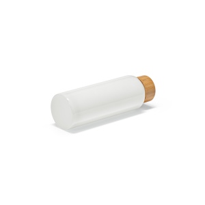 Gourde Indus en verre borosilicate,bouchon bambou 510ml. Etanche 32