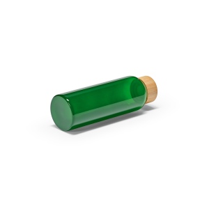 Gourde Indus en verre borosilicate,bouchon bambou 510ml. Etanche 33
