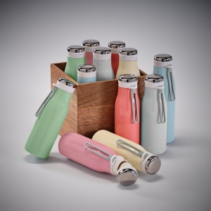 Gourde Arkansas 500 rInox 495ml.Double paroi, étanche,poignée 42
