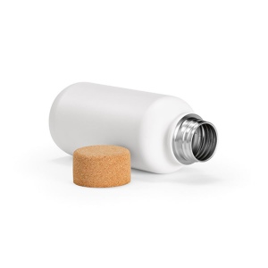 Gourde Volga rInox 530ml. Bouchon  liège. Paroi simple, étanche 25