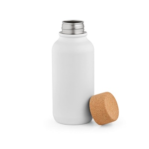 Gourde Volga rInox 530ml. Bouchon  liège. Paroi simple, étanche 8