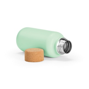 Gourde Volga rInox 530ml. Bouchon  liège. Paroi simple, étanche 28