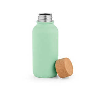 Gourde Volga rInox 530ml. Bouchon  liège. Paroi simple, étanche 11