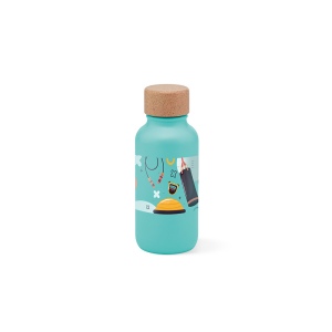Gourde Volga rInox 530ml. Bouchon  liège. Paroi simple, étanche 13