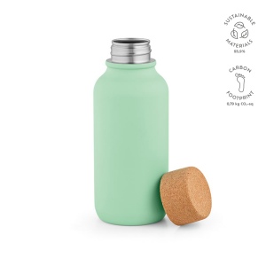 Gourde Volga rInox 530ml. Bouchon  liège. Paroi simple, étanche 6