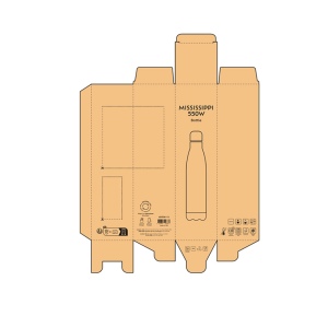 Gourde Mississippi 550W rInox 535ml.Double paroi, Sublimation 10