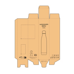 Gourde Mississippi 800W rInox 810ml. Double paroi, Sublimation 10