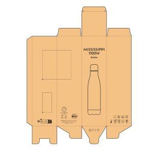 Gourde Mississippi 1100W rInox 1100ml.Double paroi, Sublimation 11
