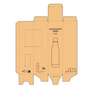 Gourde Mississippi 1100P rInox 1100ml.Double paroi, Brillante 25