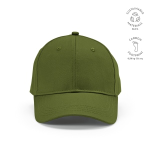 Casquette Darrell en rCOTON 280 g/m². 6 pans, boucle métallique 17
