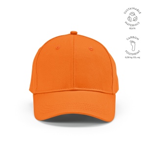 Casquette Darrell en rCOTON 280 g/m². 6 pans, boucle métallique 14