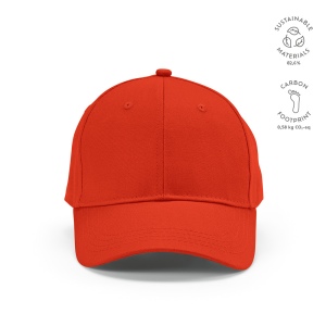 Casquette Darrell en rCOTON 280 g/m². 6 pans, boucle métallique 6