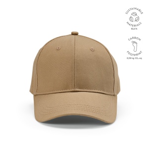Casquette Darrell en rCOTON 280 g/m². 6 pans, boucle métallique 18