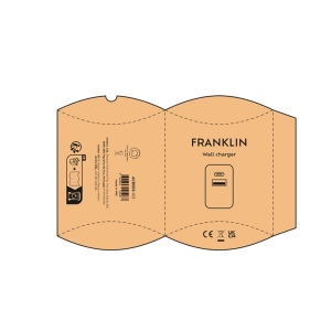 Chargeur mural Franklin, rABS, 20W, USB-C &amp; A, charge rapide 14
