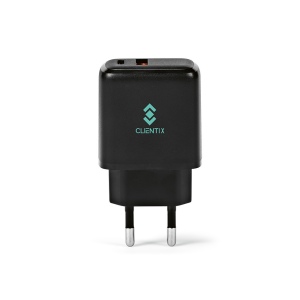 Chargeur mural Franklin, rABS, 20W, USB-C &amp; A, charge rapide 6