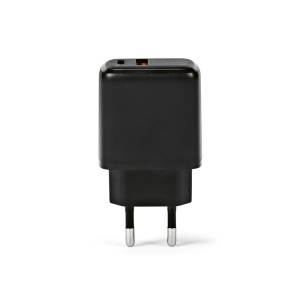 Chargeur mural Franklin, rABS, 20W, USB-C &amp; A, charge rapide 8