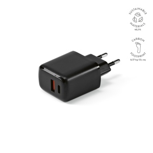 Chargeur mural Franklin, rABS, 20W, USB-C &amp; A, charge rapide