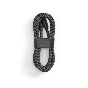 Câble de charge Leibniz, rPET 1m, USB-C/USB-A, charge rapide 6