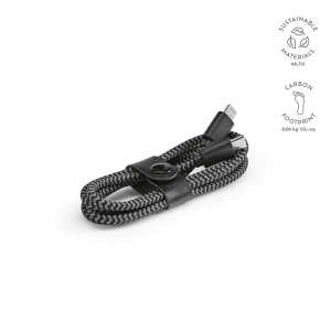 Câble de charge Ramanujan,rPET 1m,USB-C/Lightning,charge rapide 2
