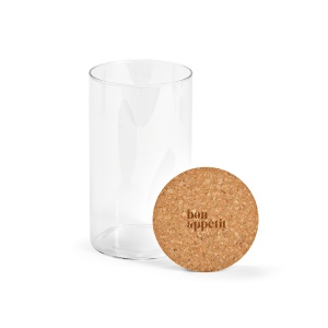 Bocal Magritte 1000 verre borosilicaté 1015 ml, couvercle liège 4