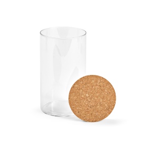 Bocal Magritte 1000 verre borosilicaté 1015 ml, couvercle liège 7