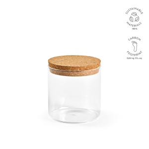 Bocal Magritte 500 verre borosilicaté 580 ml, couvercle liège