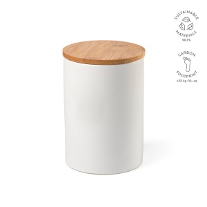 Bocal Munch 1000 céramique 980 ml, couvercle en bambou 2