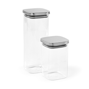 Bocal Delacroix 2100 verre borosilicaté 2130 ml, couvercle rInox 12
