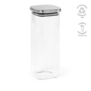Bocal Delacroix 2100 verre borosilicaté 2130 ml, couvercle rInox