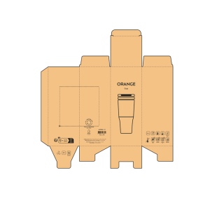 Gobelet de voyage Orange rSS 600ml. Triple paroi, étanche 14