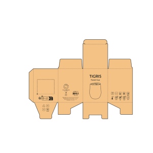Gobelet de voyage Tigris rSS 320ml. Double paroi, avec couvercle 20