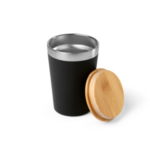 Gobelet Don rSS 400ml avec couvercle bambou. Double paroi 22