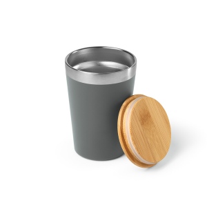 Gobelet Don rSS 400ml avec couvercle bambou. Double paroi 24