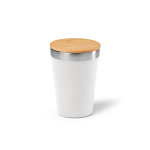 Gobelet Don rSS 400ml avec couvercle bambou. Double paroi 8