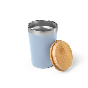 Gobelet Don rSS 400ml avec couvercle bambou. Double paroi 26
