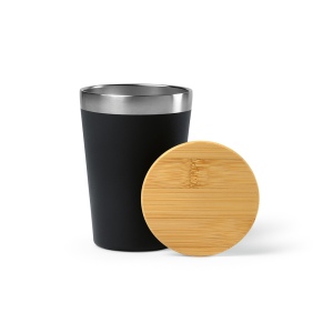 Gobelet Don rSS 400ml avec couvercle bambou. Double paroi 27