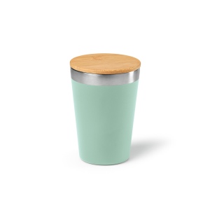 Gobelet Don rSS 400ml avec couvercle bambou. Double paroi 10